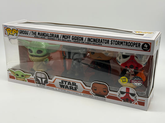 Funko POP 4-Pack "Grogu The Mandalorian Moff Gideon Incinerator Stormtrooper"