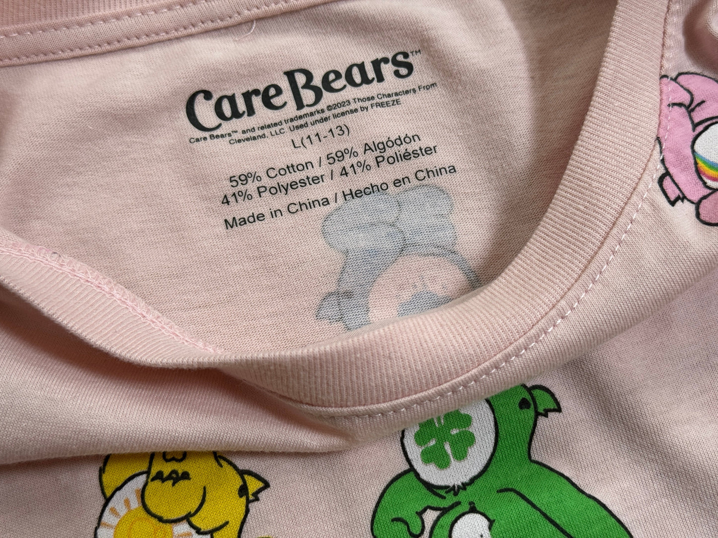 Care Bears Glücksbärchis "Retro Look Vintage Pink" T-Shirt Kids Größe L (11-13)