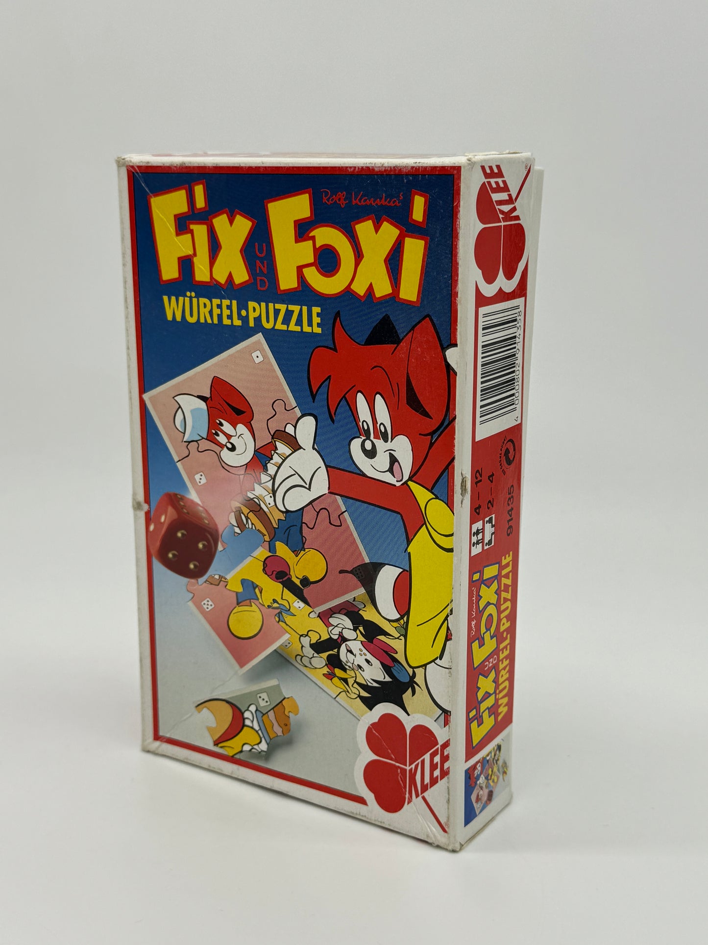 Fix und Foxi "Würfel Puzzle" Rolf Kauka Vintage, vollständig, Klee Spiele (1991)