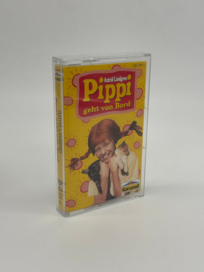 Astrid Lindgren "Pippi geht von Bord" Pippi Langstrumpf Hörspielkassette (1989)