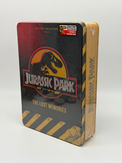 Jurassic Park Sammlerbox "The Lost Memories" mit 21 exklusive Collector Items in Metalldose