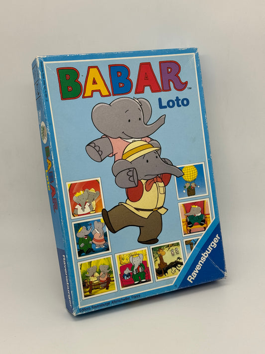 Babar "Loto / Lotto" Ravensburger französische Edition Legespiel Vintage (1990)