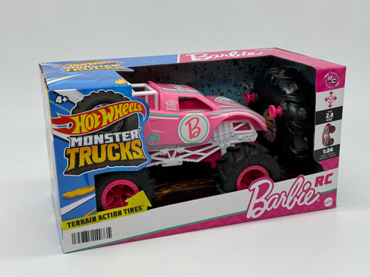 Hot Wheels Monster Trucks "Barbie RC Remote Control" Terrain Action Tires (Mattel)