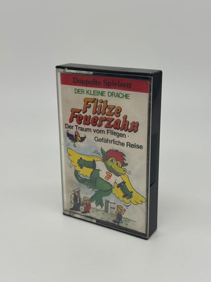 Der kleine Drache Flitze Feuerzahn "Der Traum vom Fliegen & Gefährliche Reise" Hörspielkassette doppelte Spielzeit
