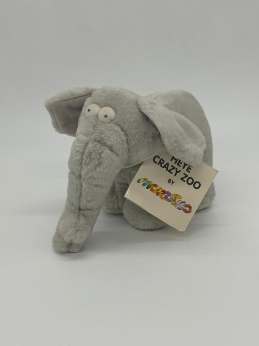 Mordillo "Elefant" Crazy Zoo Heye Oli Verlag mit original Tag Vintage Plüsch Stofftier (1993)