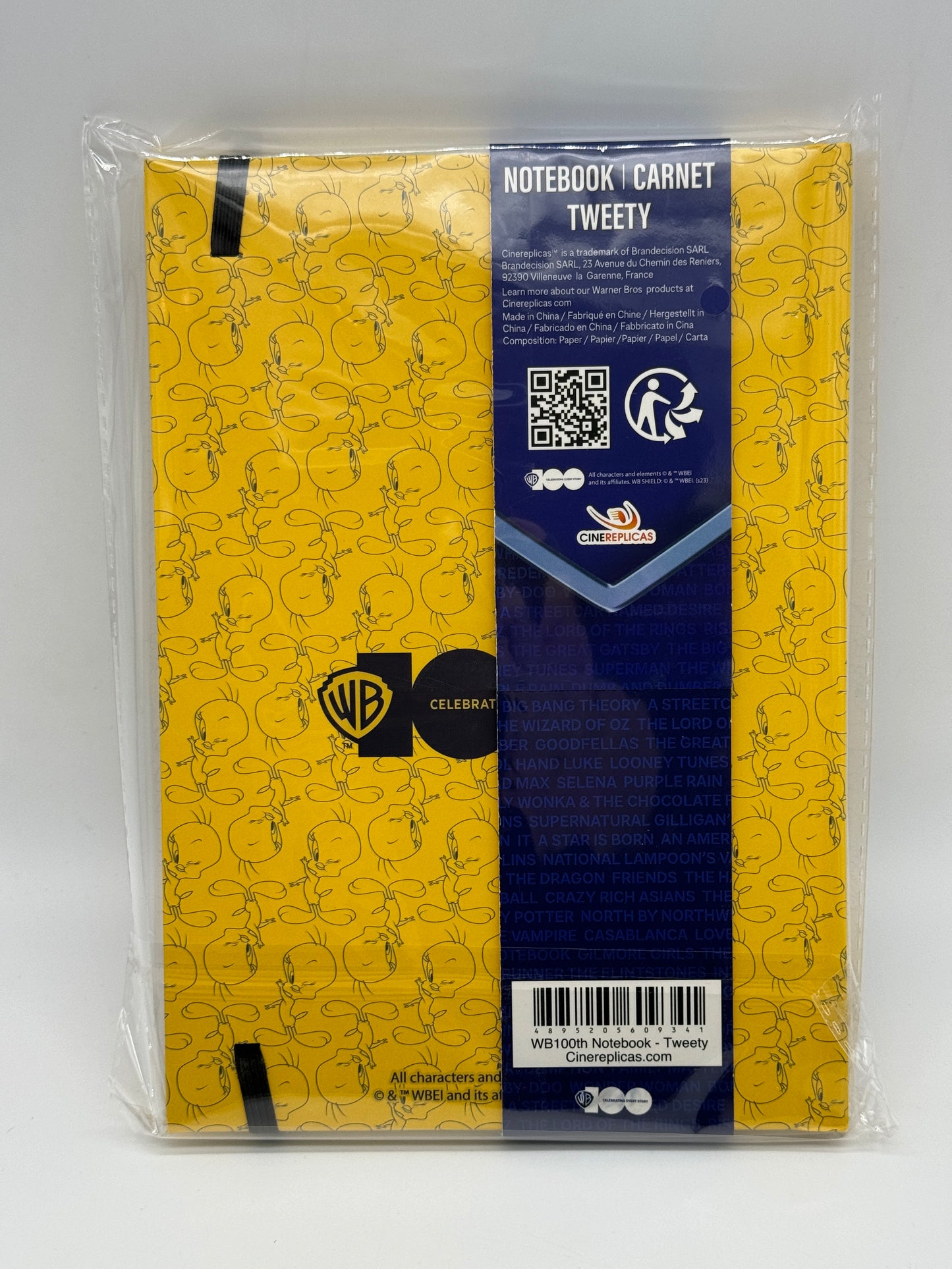 Warner Bros 100 Jahre "Tweety" Notizbuch 200 Seiten Hardcover Linienlayout DIN A5