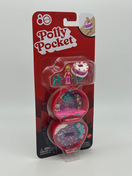Polly Pocket 80 Jahre Mattel "Ringetui Herz und Ring Geburtstagstorte" (2025)