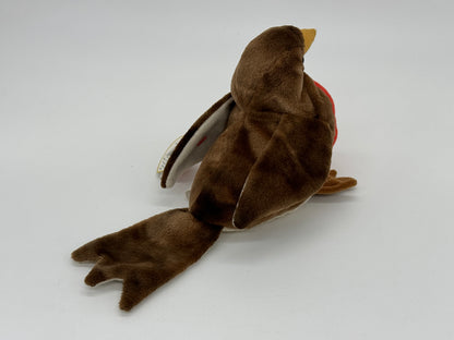 TY Beanie Babies "Early Rotkehlchen Red Breasted Robin" Birth: März, 1997