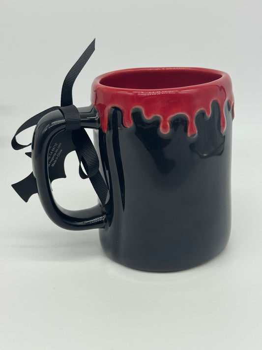 Rae Dunn Tasse "Bite Me" Blood Halloween Kaffeebecher Artisan Collection by Magenta