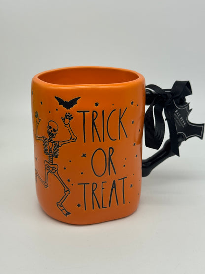 Rae Dunn Tasse "Trick or Treat" Orange Halloween Kaffeebecher Artisan Collection by Magenta