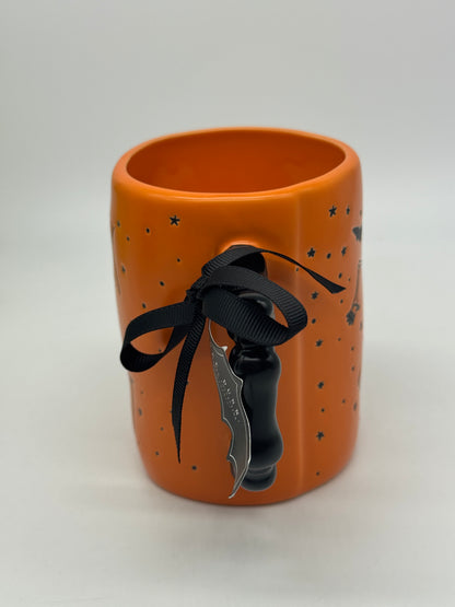 Rae Dunn Tasse "Trick or Treat" Orange Halloween Kaffeebecher Artisan Collection by Magenta