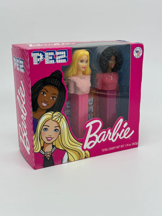 PEZ Barbie Twin Pack "Barbie blondes und schwarzes Haar" mit drei versch. Sorten