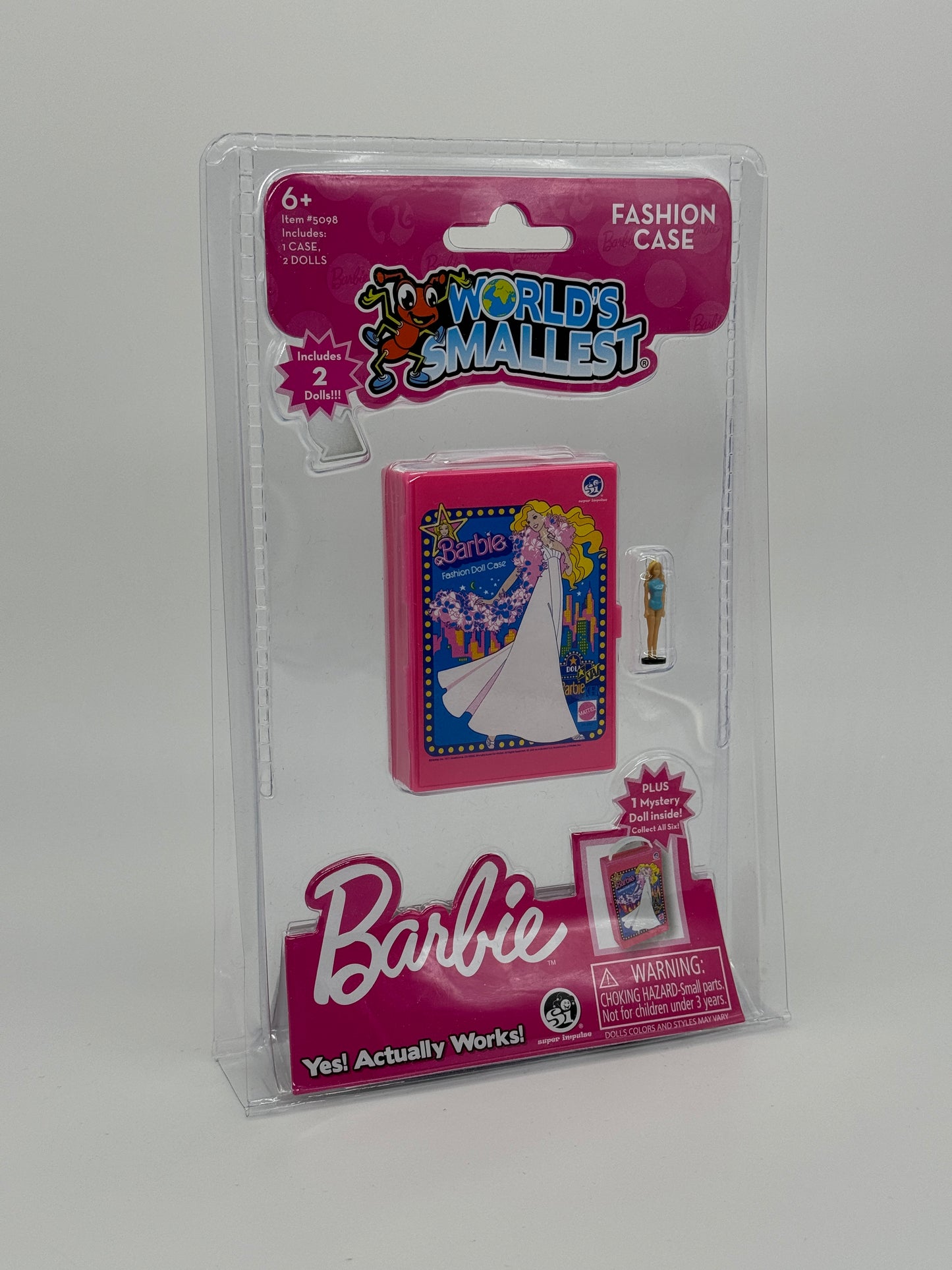 World's Smallest "Malibu Barbie" Fashion Doll Case" mit zwei Puppen US Import (2023)