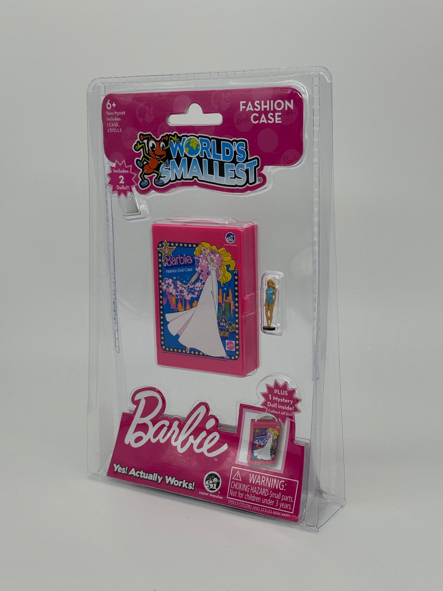 World's Smallest "Malibu Barbie" Fashion Doll Case" mit zwei Puppen US Import (2023)