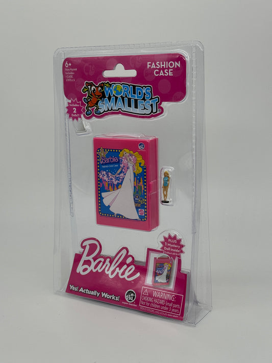 World's Smallest "Malibu Barbie" Fashion Doll Case" mit zwei Puppen US Import (2023)