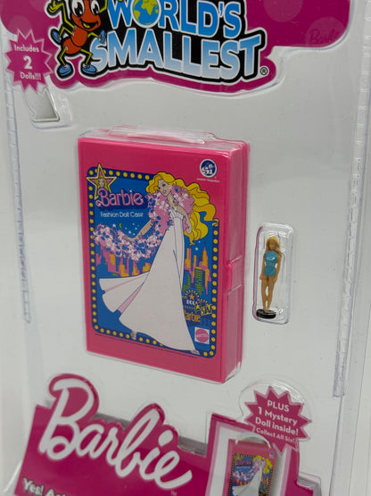 World's Smallest "Malibu Barbie" Fashion Doll Case" mit zwei Puppen US Import (2023)