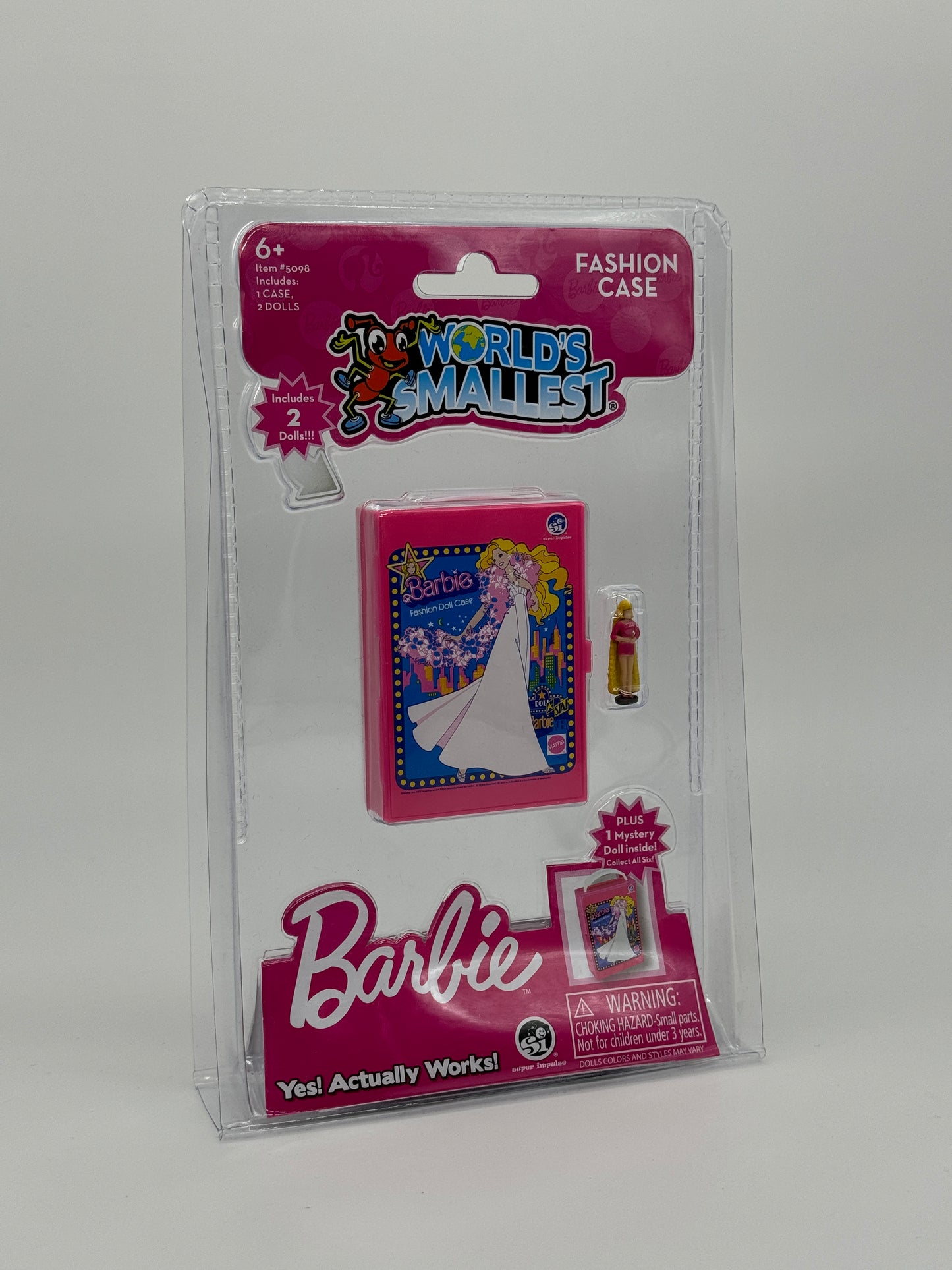 World's Smallest "Totally Hair Barbie" Fashion Doll Case" mit zwei Puppen US Import (2023)