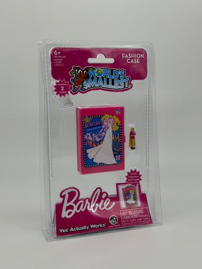 World's Smallest "Totally Hair Barbie" Fashion Doll Case" mit zwei Puppen US Import (2023)
