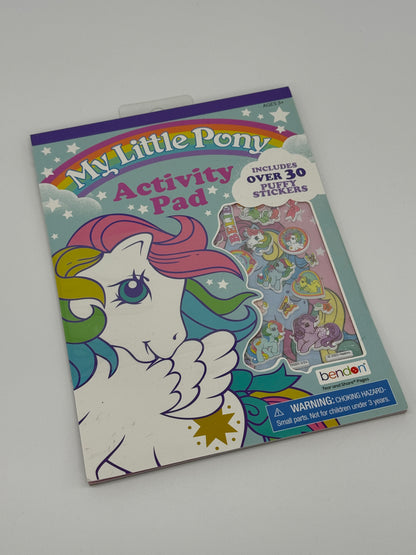 My Little Pony "Activity Pad mit über 30 3D Stickern" Vintage Retro Look (2024)