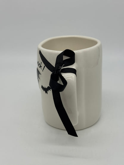 Rae Dunn Tasse "eek!" Fledermaus Halloween Kaffeebecher Artisan Collection by Magenta