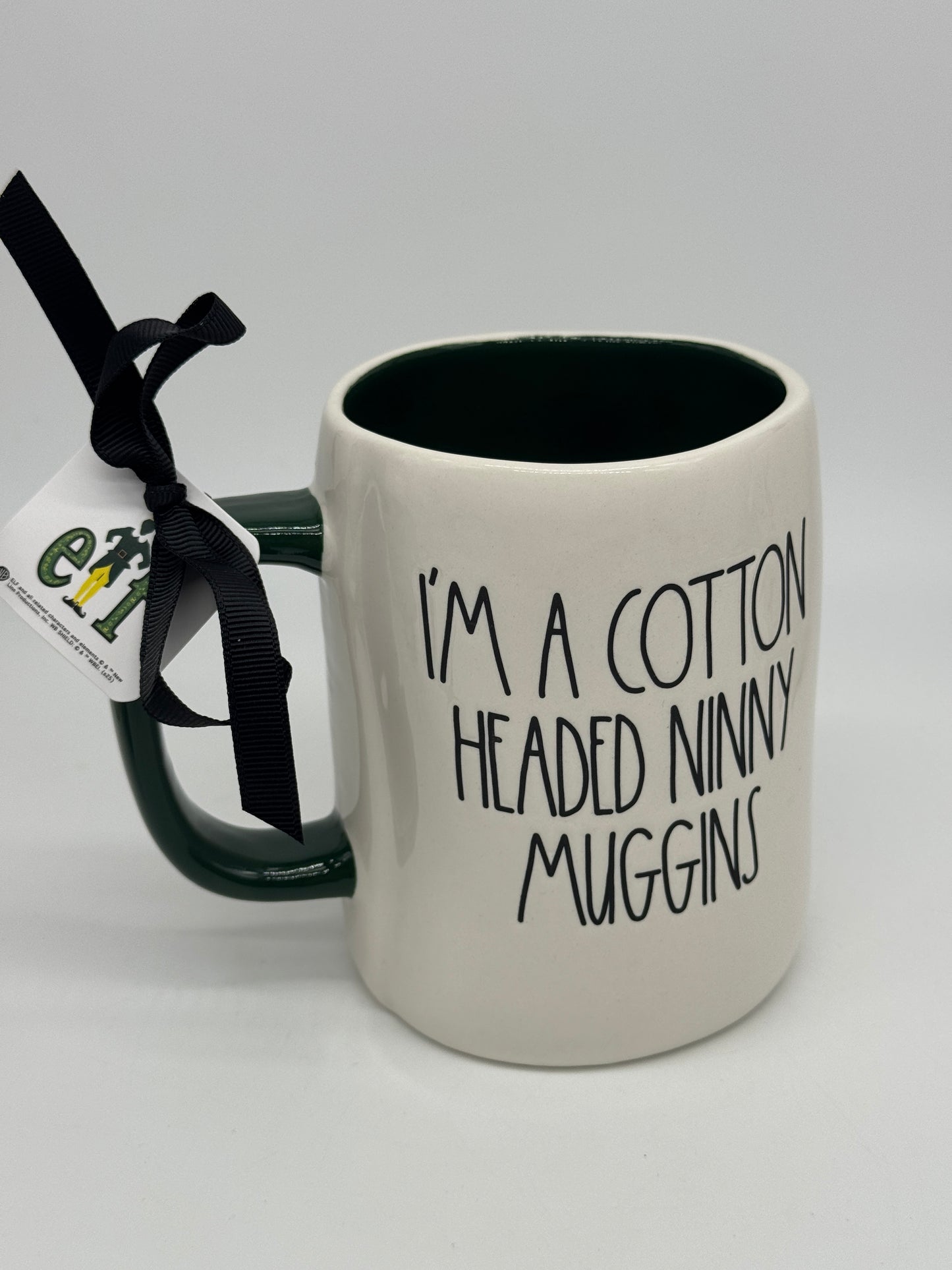 Rae Dunn Tasse "Buddy der Weihnachtself" I’m a Cotton Headed Ninny Muggins Mug Kaffeebecher Artisan Collection -195- by Magenta