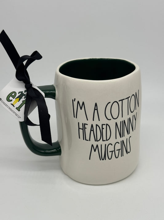 Rae Dunn Tasse "Buddy der Weihnachtself" I’m a Cotton Headed Ninny Muggins Mug Kaffeebecher Artisan Collection -195- by Magenta