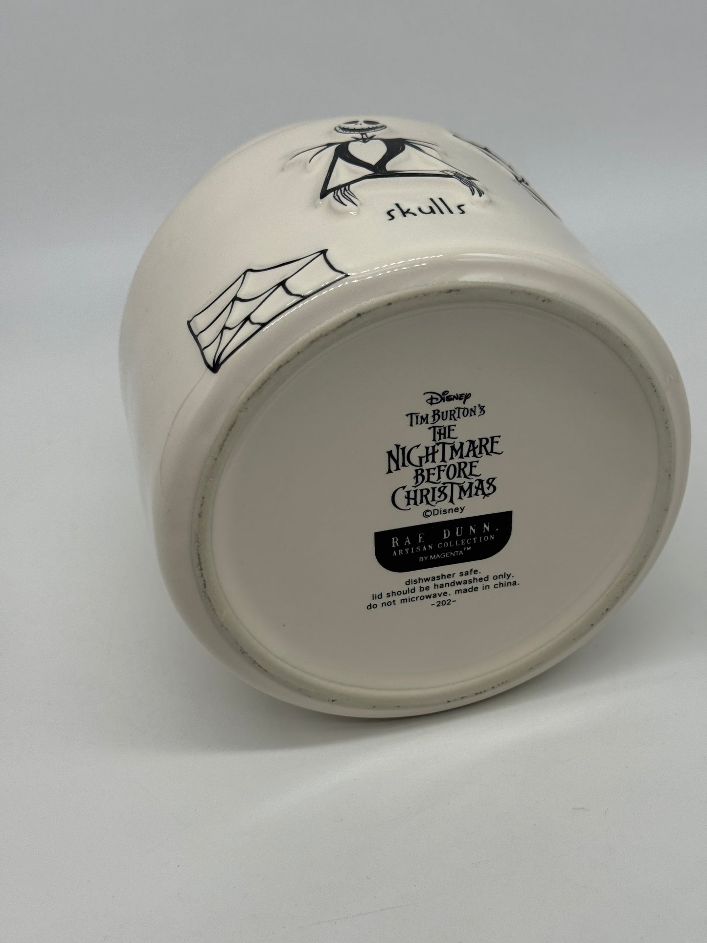 Rae Dunn Keksdose "Jack Skellington Skulls" Nightmare Before Christmas Artisan Collection -202- by Magenta