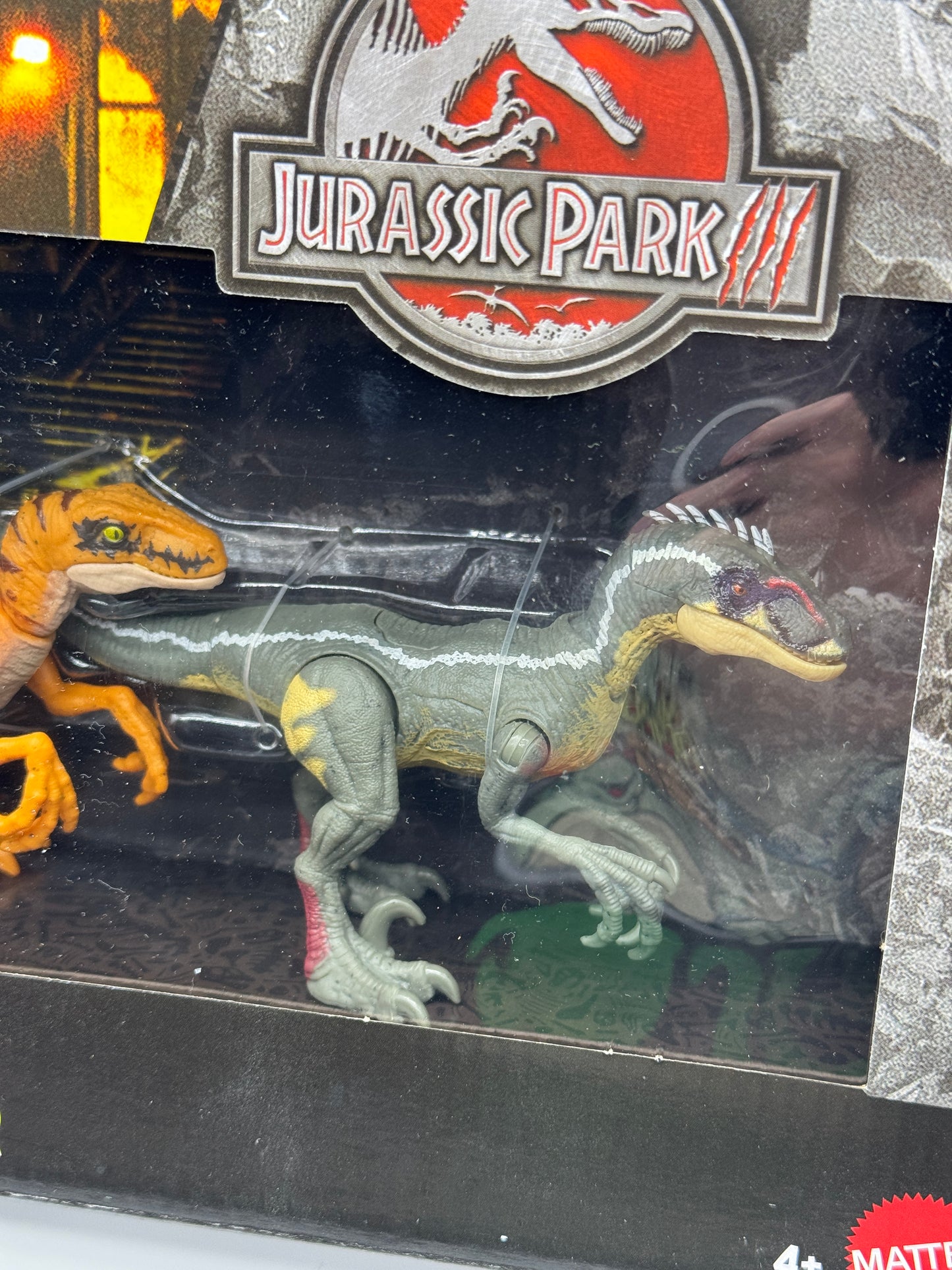 Jurassic Park "Jurassic World & Park I II und III Velociraptor Trilogy Set, 3 Actionfiguren mit Attacke Funktion (2025)