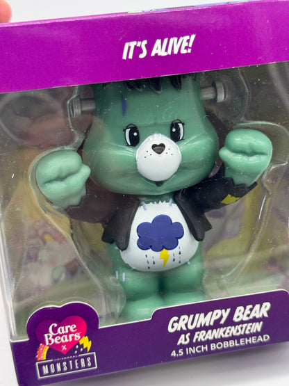 Care Bears x Universal Monsters "Grumpy Bear als Frankenstein" Die Glücksbärchis 4,5 Zoll Wackelkopf Figur (2025)