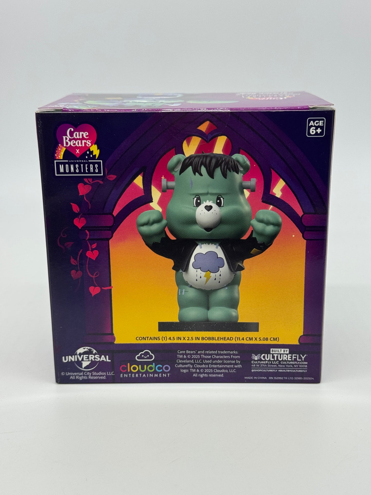 Care Bears x Universal Monsters "Grumpy Bear als Frankenstein" Die Glücksbärchis 4,5 Zoll Wackelkopf Figur (2025)