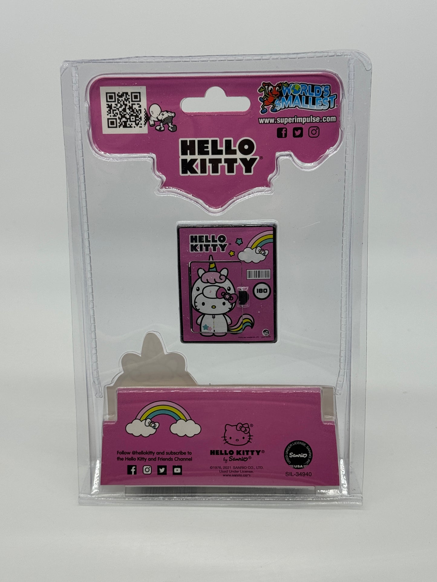 World's Smallest "Hello Kitty Einhorn 60th Anniversary" Mini Micropop Figur -180- (2021)