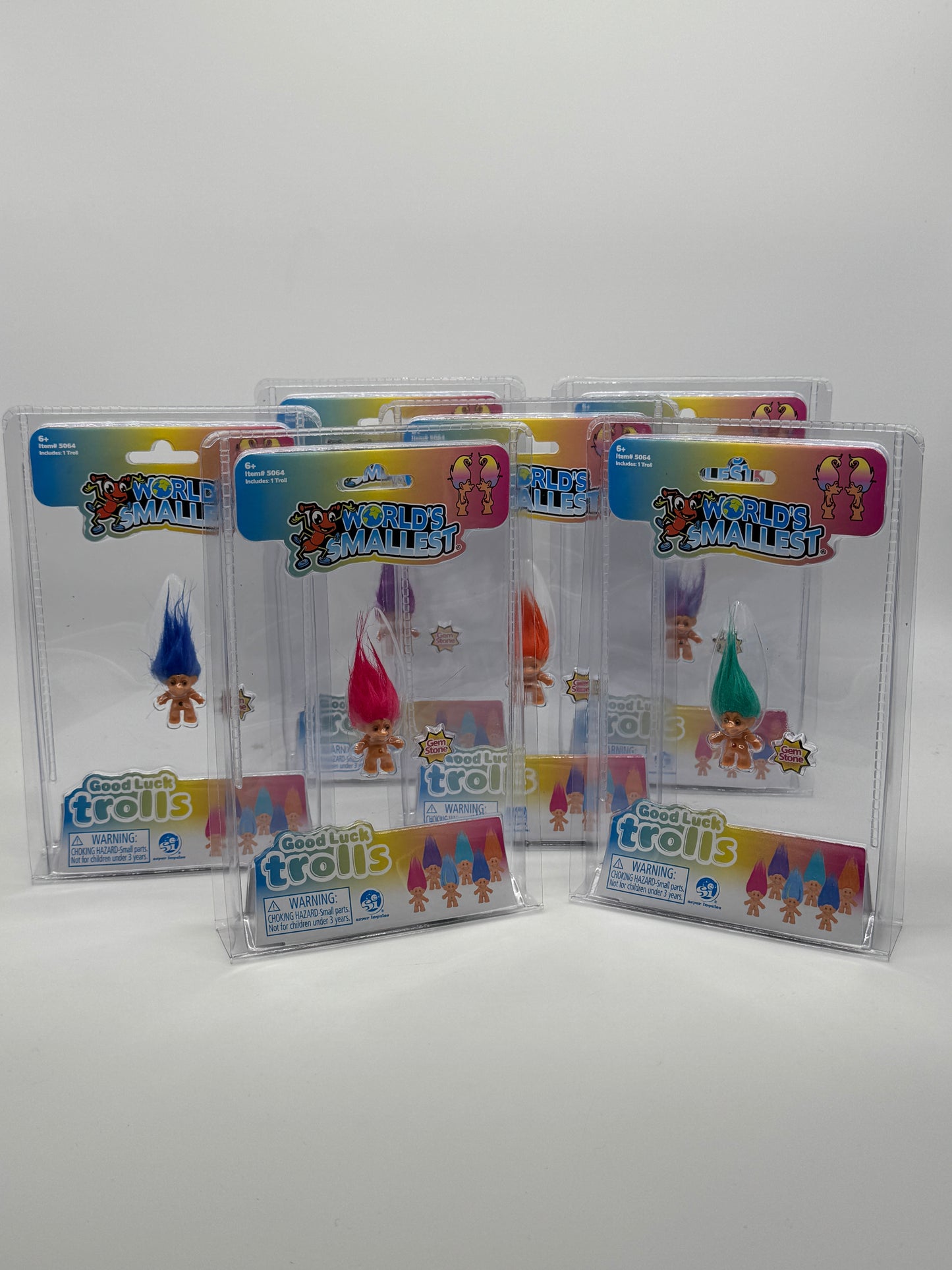 World's Smallest "Good Luck Trolls" Zaubertrolle Glückstrolle Mini Figuren (2025)