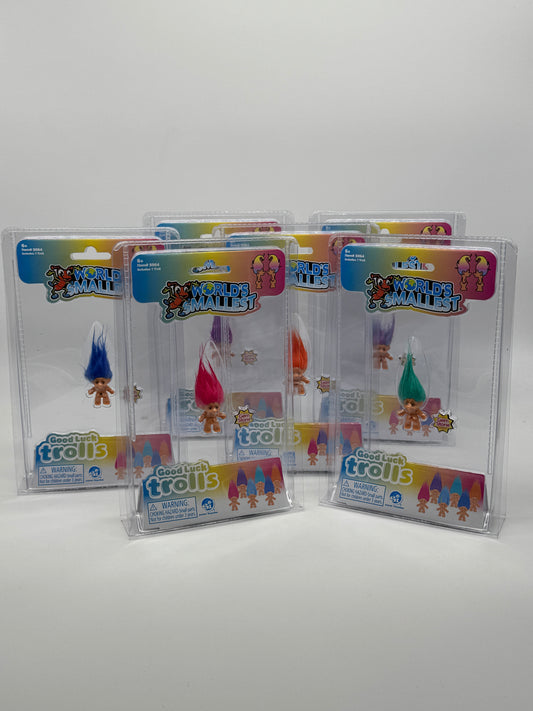 World's Smallest "Good Luck Trolls" Zaubertrolle Glückstrolle Mini Figuren (2025)