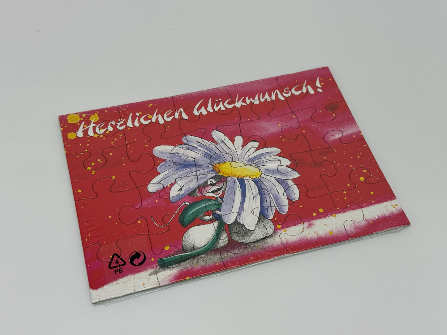 Diddl Postkarten Puzzle "Herzlichen Glückwunsch" Puzzlekarte DIN A6 versiegelt (Depesche)