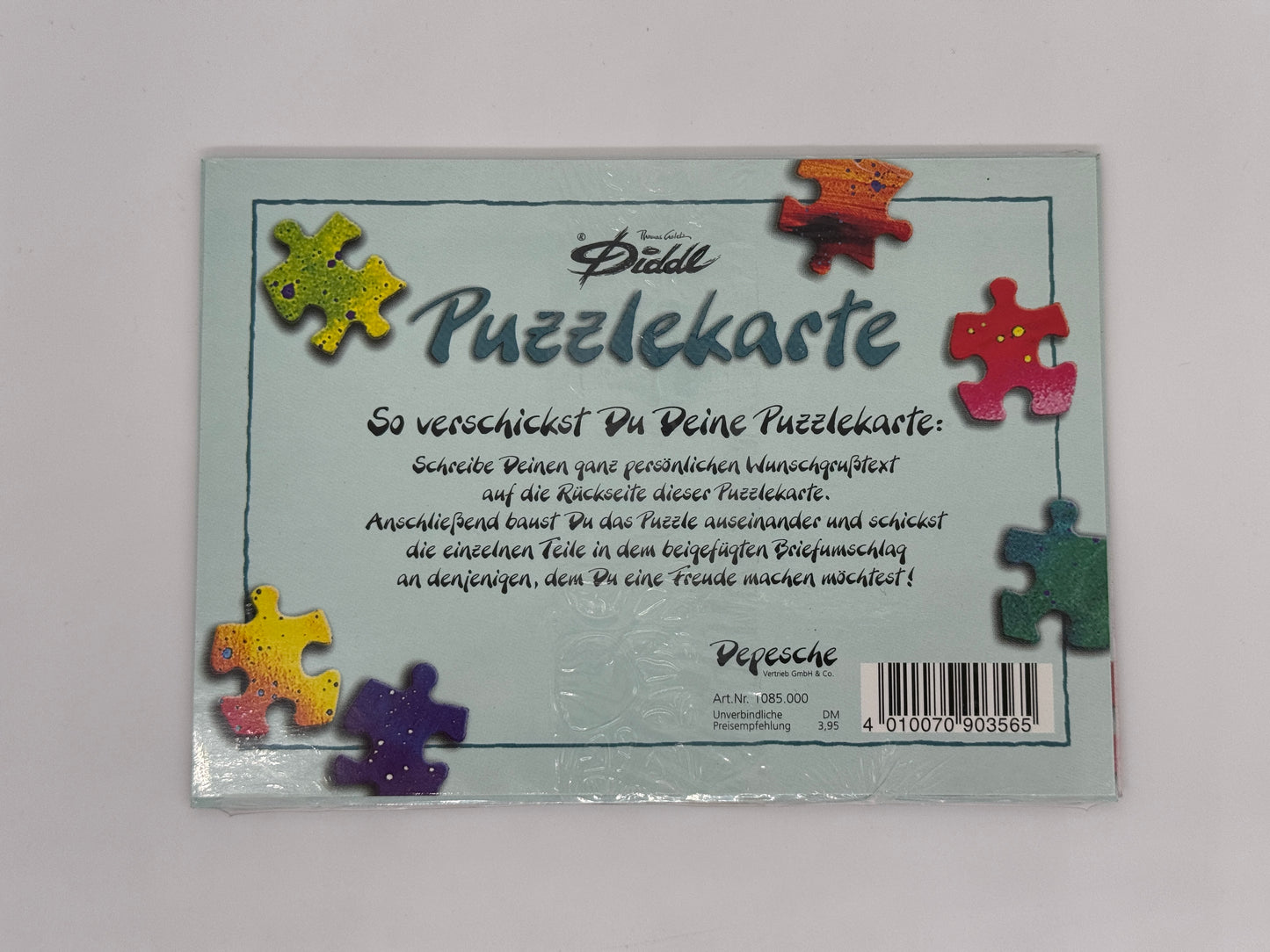 Diddl Postkarten Puzzle "Herzlichen Glückwunsch" Puzzlekarte DIN A6 versiegelt (Depesche)
