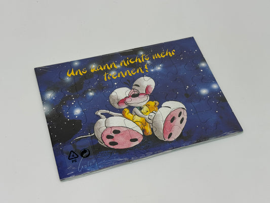 Diddl Postkarten Puzzle "Uns kann nichts mehr trennen" Puzzlekarte DIN A6 versiegelt (Depesche)