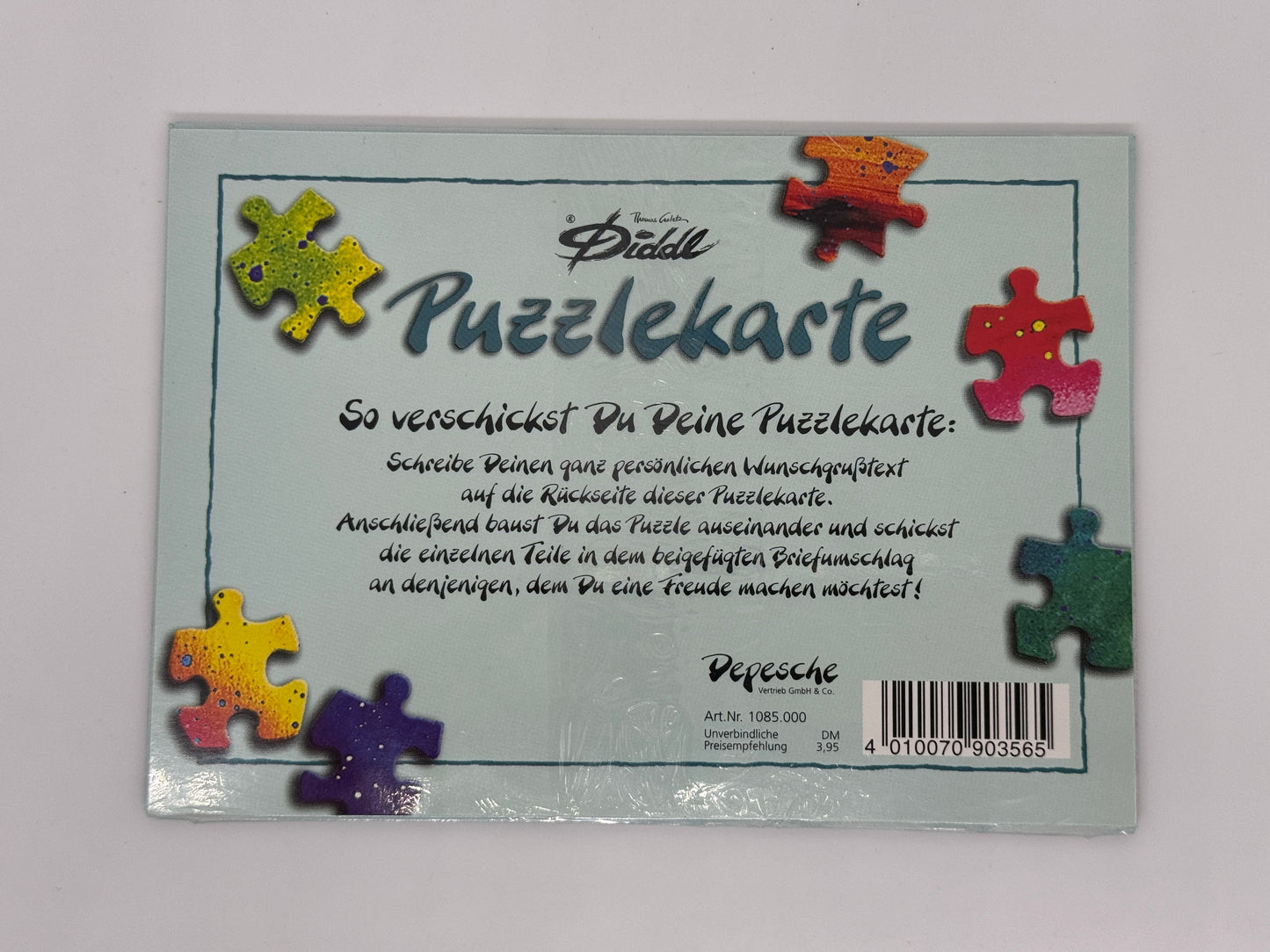 Diddl Postkarten Puzzle "Uns kann nichts mehr trennen" Puzzlekarte DIN A6 versiegelt (Depesche)