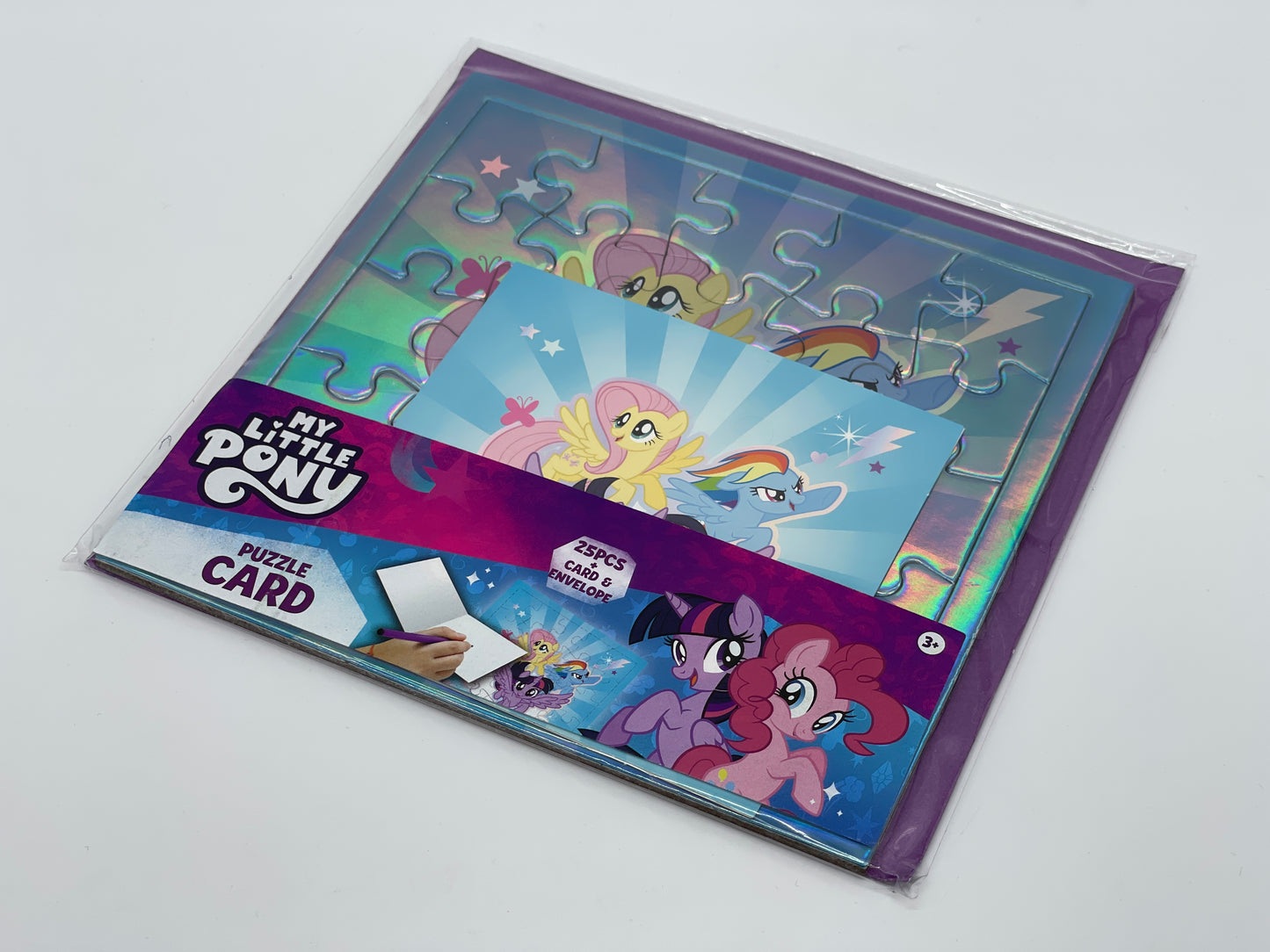 My Little Pony "Puzzle Einladungskarte / Geburtstagskarte" 25 Teile mit Umschlag