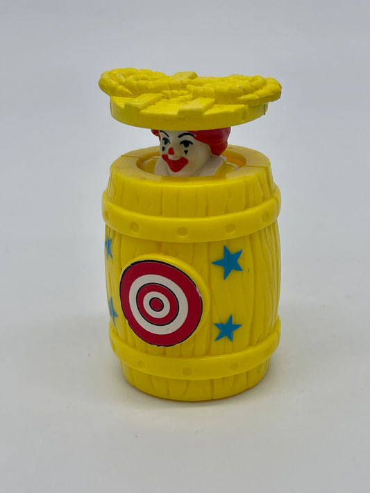 Mc Donalds "Ronald in the Barrel" Junior Bag Happy Meal Vintage (1995) 