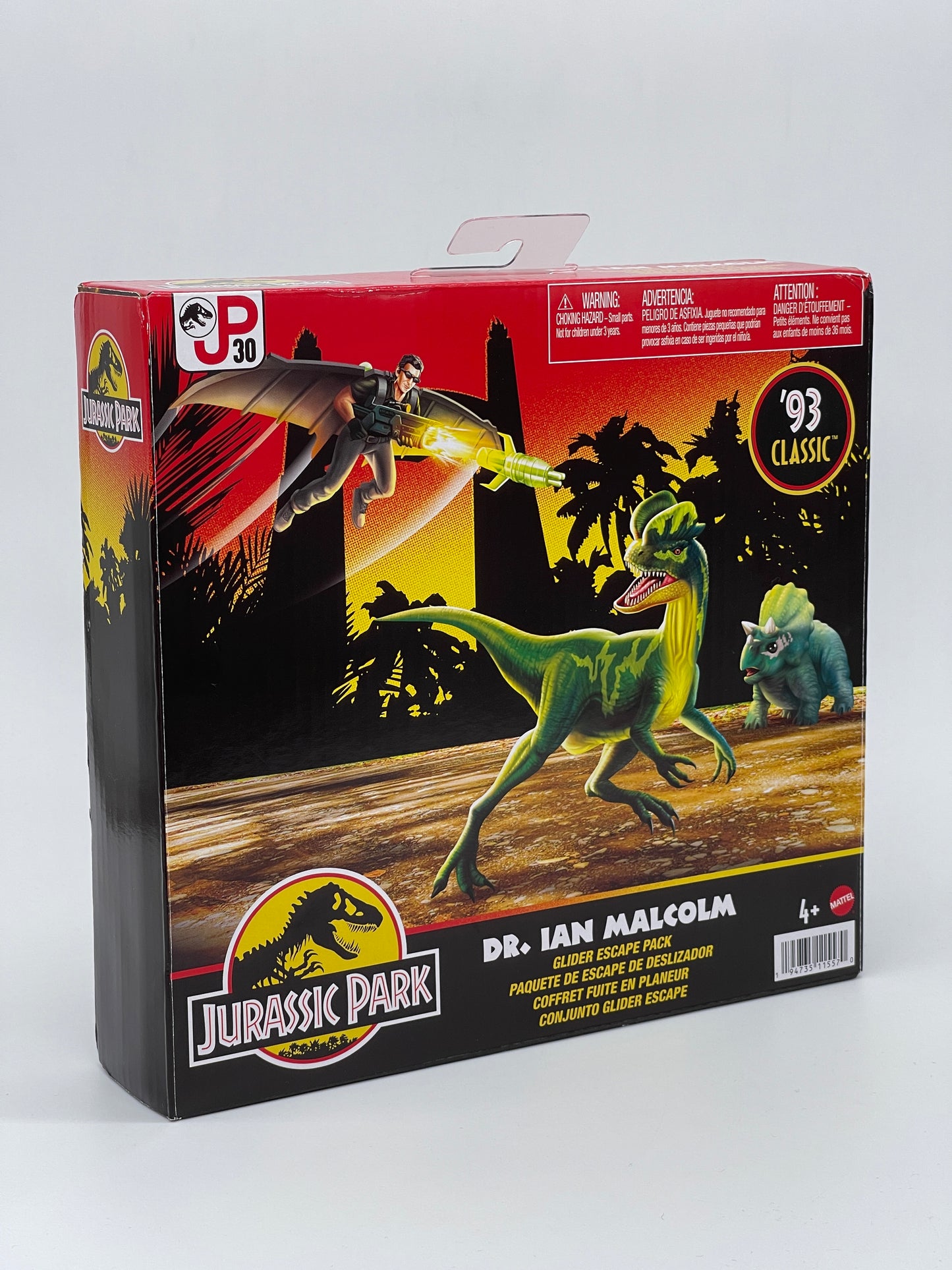 Jurassic Park "Dr. Ian Malcolm Glider Escape Pack" 1993 Classic Collection Target Exlusive JP30