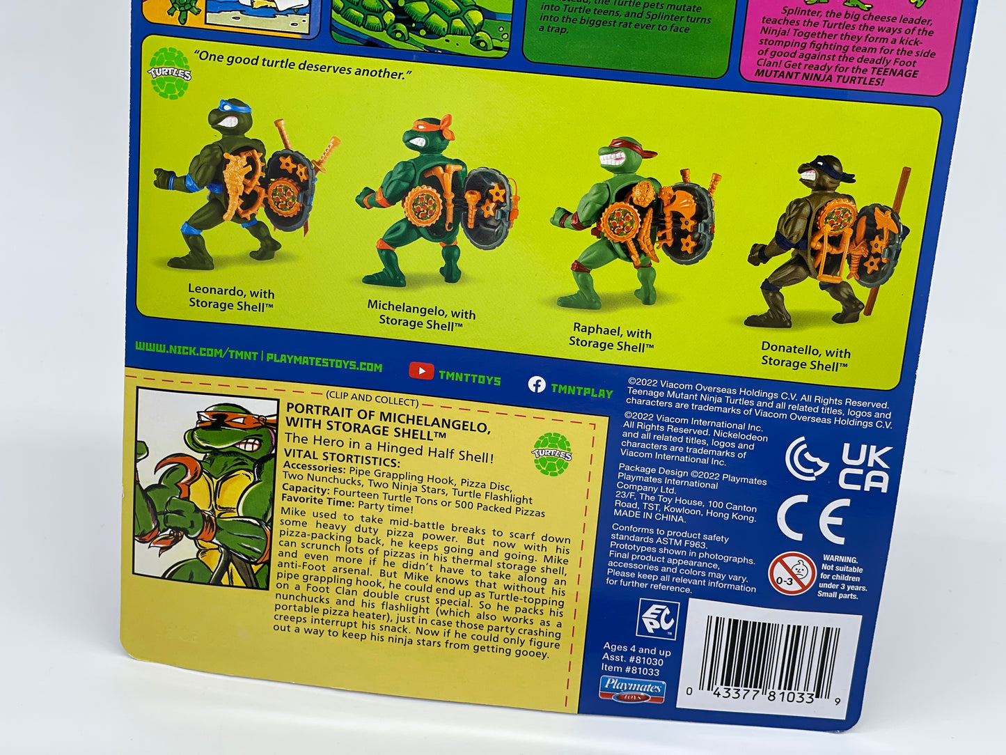 Teenage Mutant Ninja Turtles "Michelangelo Storage Shell" US Version (2022)