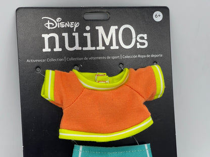 Disney nuiMO's outfit "Green shorts, orange shirt, sneakers" Activewear Collection