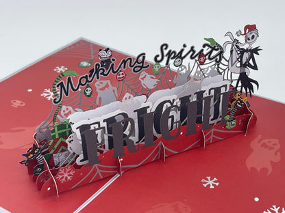 Grußkarte "Making Spirit Frights" Nightmare Before Christmas Pop-Up Karte Lovepop