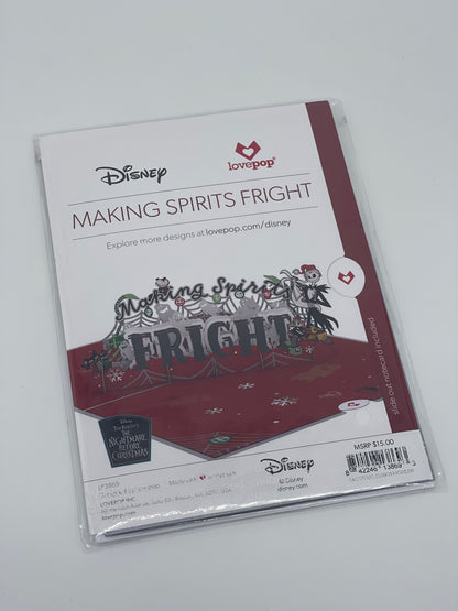 Grußkarte "Making Spirit Frights" Nightmare Before Christmas Pop-Up Karte Lovepop