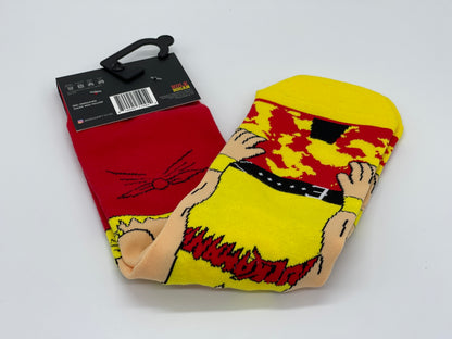 WWE / WWF Wrestling "Hulk Hogan" Socks Sz. 8-12 Odd Sox 