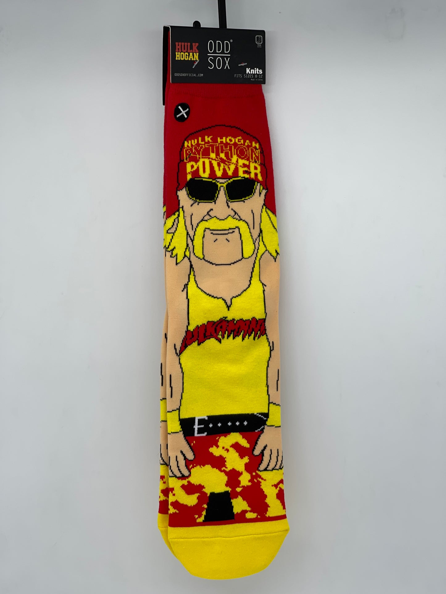 WWE / WWF Wrestling "Hulk Hogan" Socks Sz. 8-12 Odd Sox 