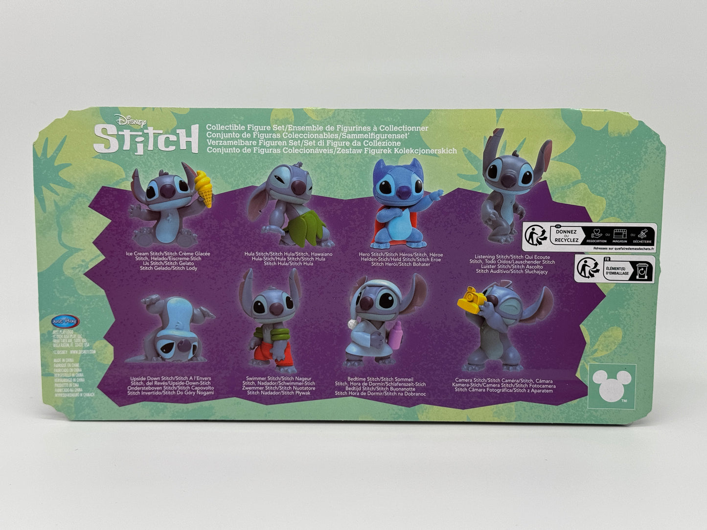 Coffret de 8 figurines de collection Disney Lilo &amp; Stitch (7 cm) (2024) 