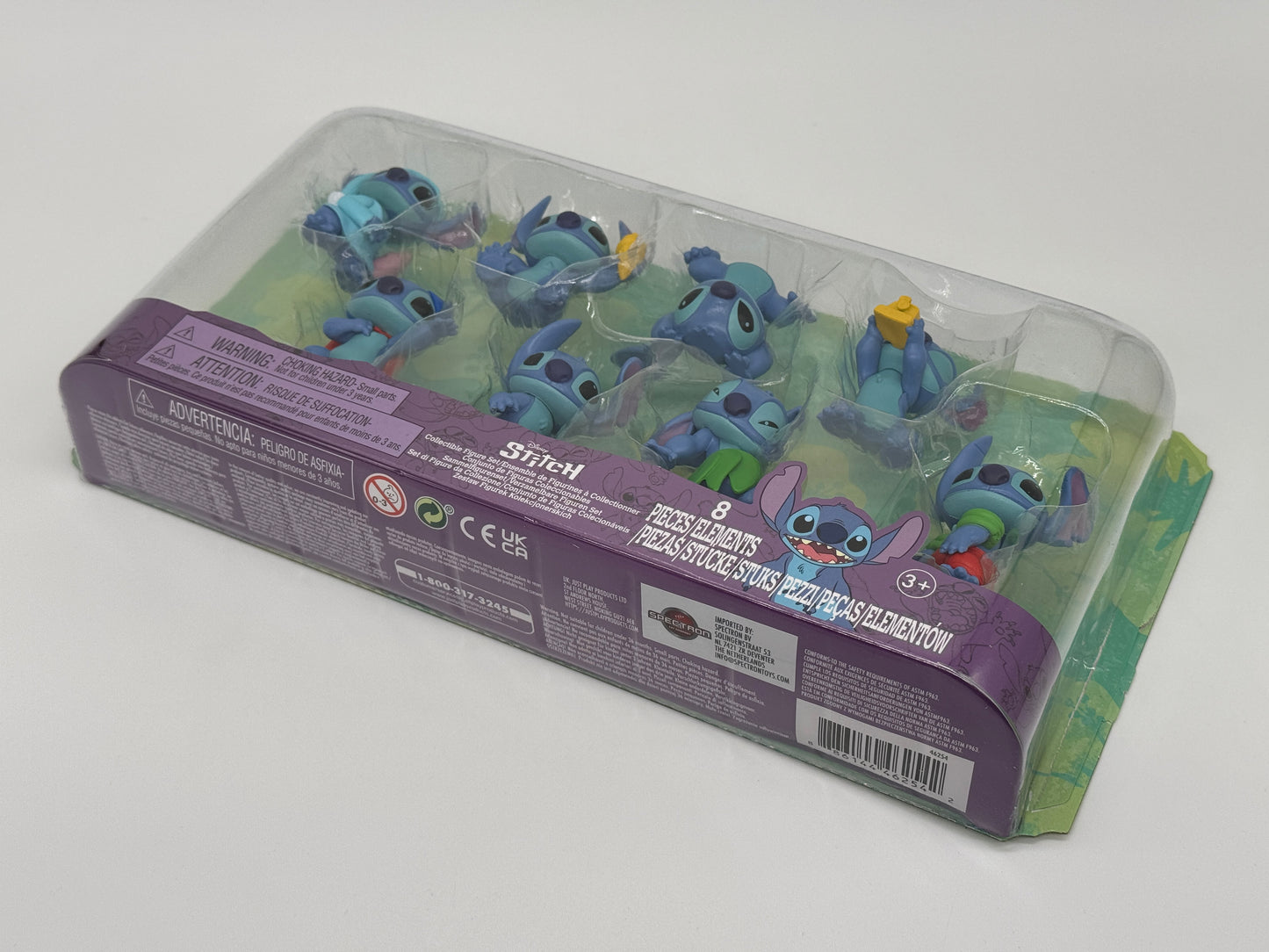 Coffret de 8 figurines de collection Disney Lilo &amp; Stitch (7 cm) (2024) 