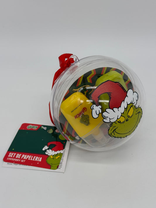 The Grinch "Grinch Christbaumschmuck Weihnachtskugel" mit Schreibset 5-teilig