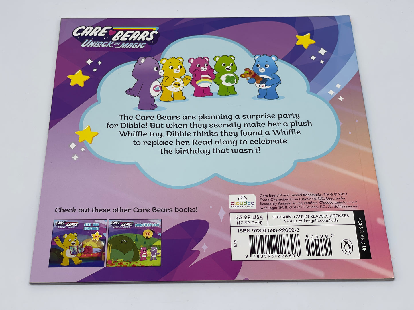 Care Bears Glücksbärchi Bilderbuch The Birthday That Wasn't mit 50+ Stickern (US)